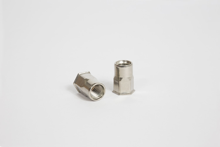 Stainless steel hexagonal reduced head threaded inserts